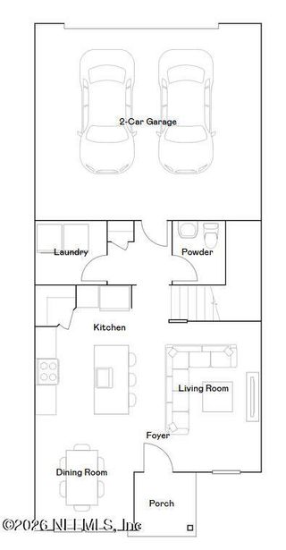 New construction Townhouse house 4008 Lingo Ln, Jacksonville, FL 32257 plan Wigeon - image