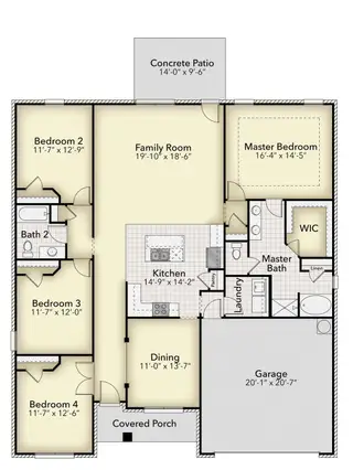 New construction Single-Family house 5274 Muscadine Wy, Milton, FL 32570 plan 2100 - image
