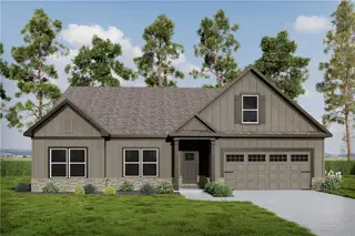 New construction Single-Family house 58 Riverside Trl, Monroe, GA 30656 plan (GA) Ellen A 3 Front Entry - image