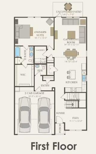 New construction Single-Family house 528 Henry Milton Rd, Georgetown, TX 78626 plan Dinero - image