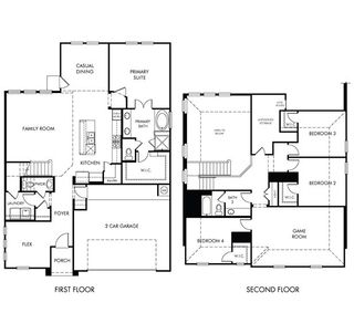 New construction  house 11333 Feather Vale, San Antonio, TX 78254 plan The Pine (4007) - image