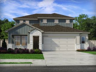 New construction Single-Family house 121 Limestone Creek Wy, Kyle, TX 78640 plan The Matador (870) - image