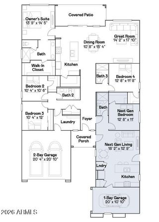 New construction Single-Family house 2941 E Barrel Race Rd, San Tan Valley, AZ 85140 plan Sierra Plan 5090 - image