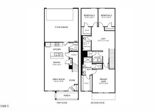 New construction Townhouse house 706 Southland Dr, Zebulon, NC 27597 plan Thorton - image