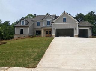 New construction Single-Family house 1421 Willowbend Pl, Monroe, GA 30655 plan (GA) Woodmont A 3 Front Entry - image