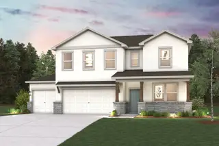 New construction Single-Family house 199 Paddle Wheel Path, Kyle, TX 78640 plan Savannah 10' - image