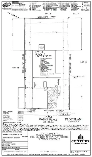 New construction Single-Family house 13307 Owens Pl, Dayton, TX 77535 plan Brazos - image