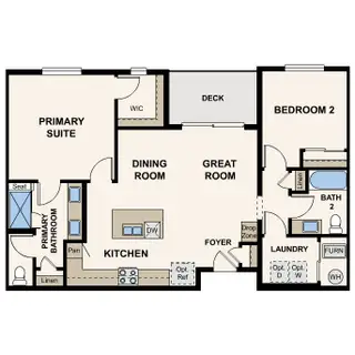 New construction Condo house 485 Interlocken Blvd, Unit 210, Broomfield, CO 80021 plan Residence 2A Type A - image