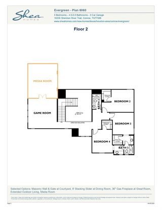 New construction Single-Family house 15944 Iris Meadow Dr, Conroe, TX 77302 plan 6060 Elevation D - image