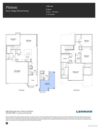 New construction Duplex house 8985 Salmonberry Court, Parker, CO 80134 Plateau- photo