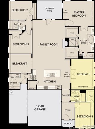 New construction Single-Family house 8727 Whisper Gate, Fair Oaks Ranch, TX 78015 Alexander II Homeplan- photo