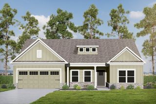 New construction Single-Family house 50 Fairoaks Ct, Covington, GA 30016 plan (GA) Everett A.3 2 Front Entry - image