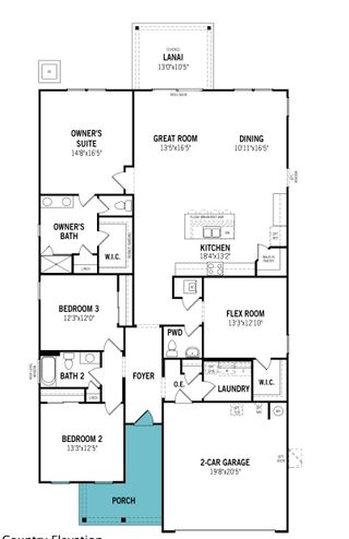 New construction  house 2605 Firebrush Ln, Green Cove Springs, FL 32043 plan Gateway - image