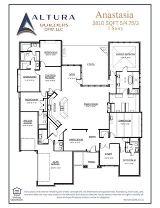New construction Single-Family house 269 Panther Trl, Van Alstyne, TX 75495 plan Anastacia B - image