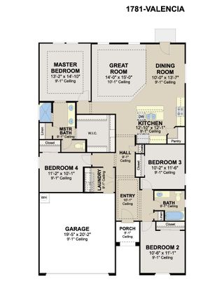 New construction Single-Family house 2016 Hydrangea St, Weslaco, TX 78599 plan Valencia - image