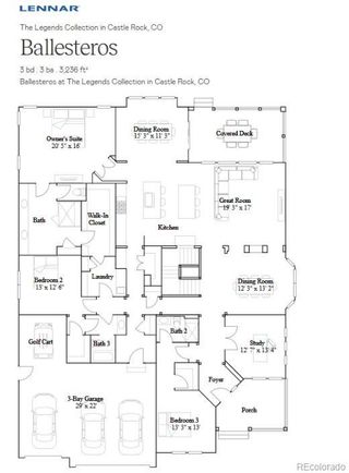 New construction Single-Family house 3820 Treadway Point, Castle Rock, CO 80108 Ballesteros- photo