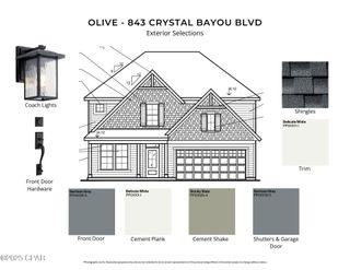 New construction Single-Family house 843 Crystal Bayou Blvd, Panama City Beach, FL 32407 plan Olive - image