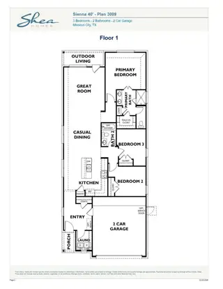 New construction Single-Family house 4051 Apiary Pt, Missouri City, TX 77459 plan 3009 Elevation C - image