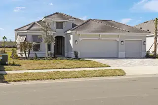 New construction Single-Family house 29632 Imperati Blvd, Wesley Chapel, FL 33543 plan Lazio 3 car - image