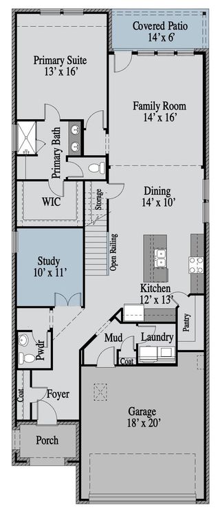 New construction house 1408 Grove Pond Rd, Forney, TX 75126 plan The Tucker - image