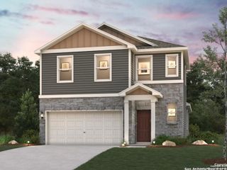New construction Single-Family house 8914 Wildwood Pass, San Antonio, TX 78254 plan Hawthorne - 1802 - image