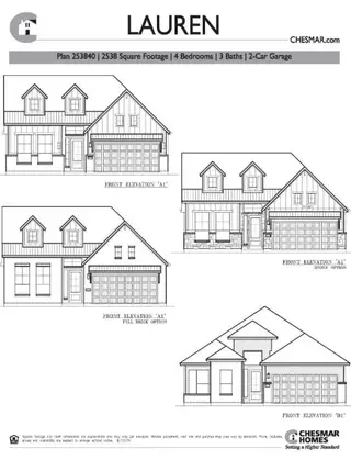 New construction Single-Family house 9606 Chateau Hl, Manvel, TX 77578 plan Lauren 50′ Lot - image