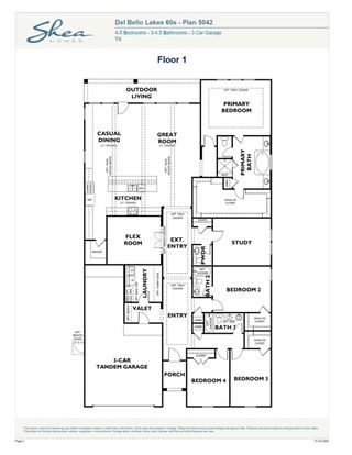 New construction Single-Family house 5402 Timpson Dr, Manvel, TX 77578 plan 5042 Elevation D - image