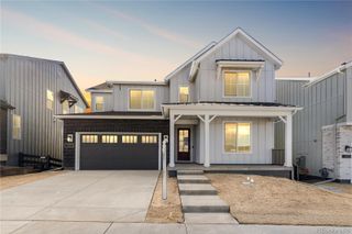 New construction Single-Family house 6543 Bridlespur St, Castle Pines, CO 80108 plan 4077 Pemberly Elevation A - Modern Farmhouse - image