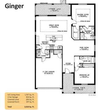 New construction  house 8844 SW 73rd Pl, Ocala, FL 34481 plan GINGER - image