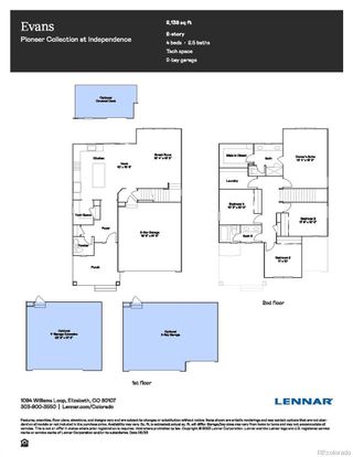 New construction  house 39715 Gibson St, Elizabeth, CO 80107 plan Evans - image