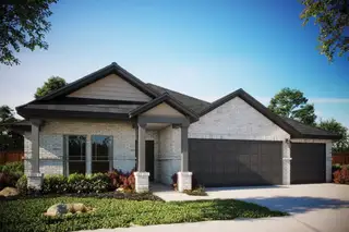 New construction Single-Family house 326 Dogvane Cir, Kyle, TX 78640 plan Hamlin - 3 Car - image