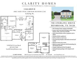 New construction Single-Family house 790 Sterling Drive, Benbrook, TX 76126 Callahan II - photo