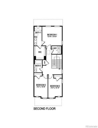 New construction Duplex house 1381 S Chester St, Unit B, Denver, CO 80247 plan Melbourne - image