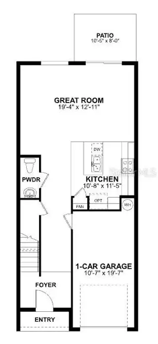 New construction Townhouse house 4136 Campsite Lp, Orlando, FL 32824 plan Santa Rosa - image