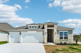 New construction Single-Family house 1630 Saddleback Run, New Braunfels, TX 78130 plan Emory Peak View - image