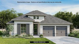 New construction Single-Family house 9727 Slick Fork, San Antonio, TX 78254 Design 2545W- photo