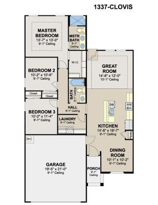 New construction Single-Family house 3607 Monte Cielo Dr, Weslaco, TX 78599 plan Clovis - image