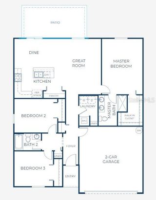 New construction Single-Family house 2539 Southwest 154th Place Road, Ocala, FL 34473 The 1443- photo