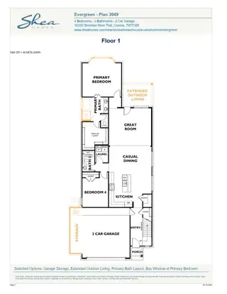 New construction Single-Family house 13030 Brookwood Bend Ln, Conroe, TX 77302 plan 3049 Elevation A - image