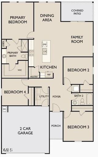 New construction  house 112 Big Dream Ct, Louisburg, NC 27549 plan Luna - image