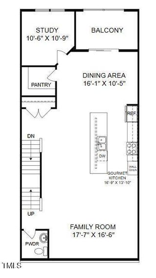 New construction house 600 Hedrick Ridge Rd, Unit 306, Cary, NC 27519 plan The Julianne - image