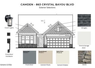New construction Single-Family house 863 Crystal Bayou Blvd, Panama City Beach, FL 32407 plan Camden - image