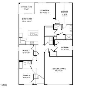 New construction Single-Family house 75 Tobacco Woods Drive, Youngsville, NC 27596 Cali Ranch- photo