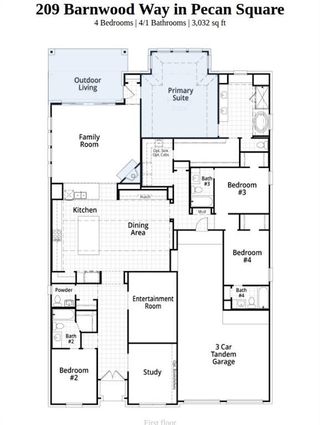 New construction Single-Family house 209 Barnwood Wy, Northlake, TX 76247 plan 218 - image