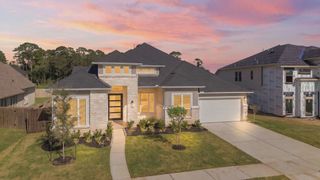 New construction Single-Family house 12222 Jacob Ln, Mont Belvieu, TX 77523 plan Woods 70' - image