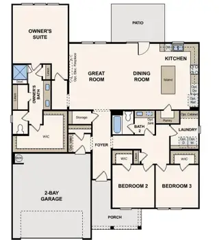 New construction Single-Family house 1240 Coppergate Dr, Salisbury, NC 28147 plan Bridgeport - image