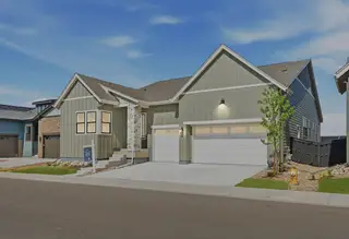 New construction Single-Family house 11184 Amber Light Trl, Littleton, CO 80125 plan 5087 Stillwater Elevation A - Modern Farmhouse - image