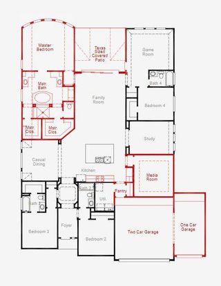 New construction house 4912 Dickens Landing Dr, League City, TX 77573 plan Lindsay (2832-HV-50) - image