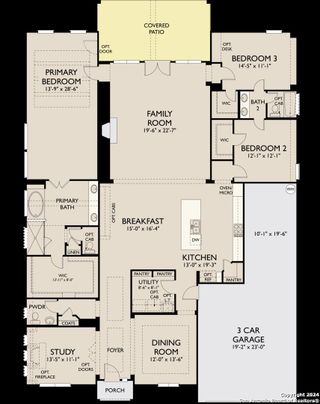 New construction Single-Family house 136 Katie Court, Castroville, TX 78253 Milam Homeplan- photo