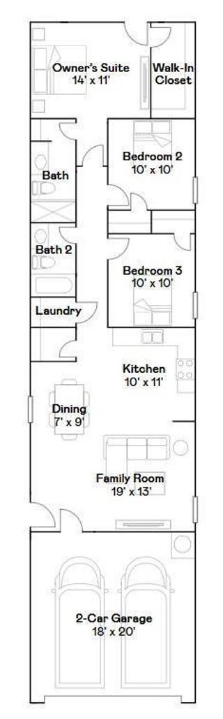 New construction Single-Family house 365 Lucia Wy, Cleveland, TX 77327 plan Whiles - image